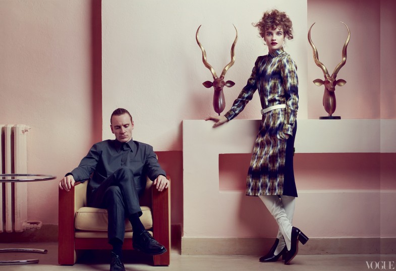 natalia Vodianova i Michael Fassebender w sesji Modern Times